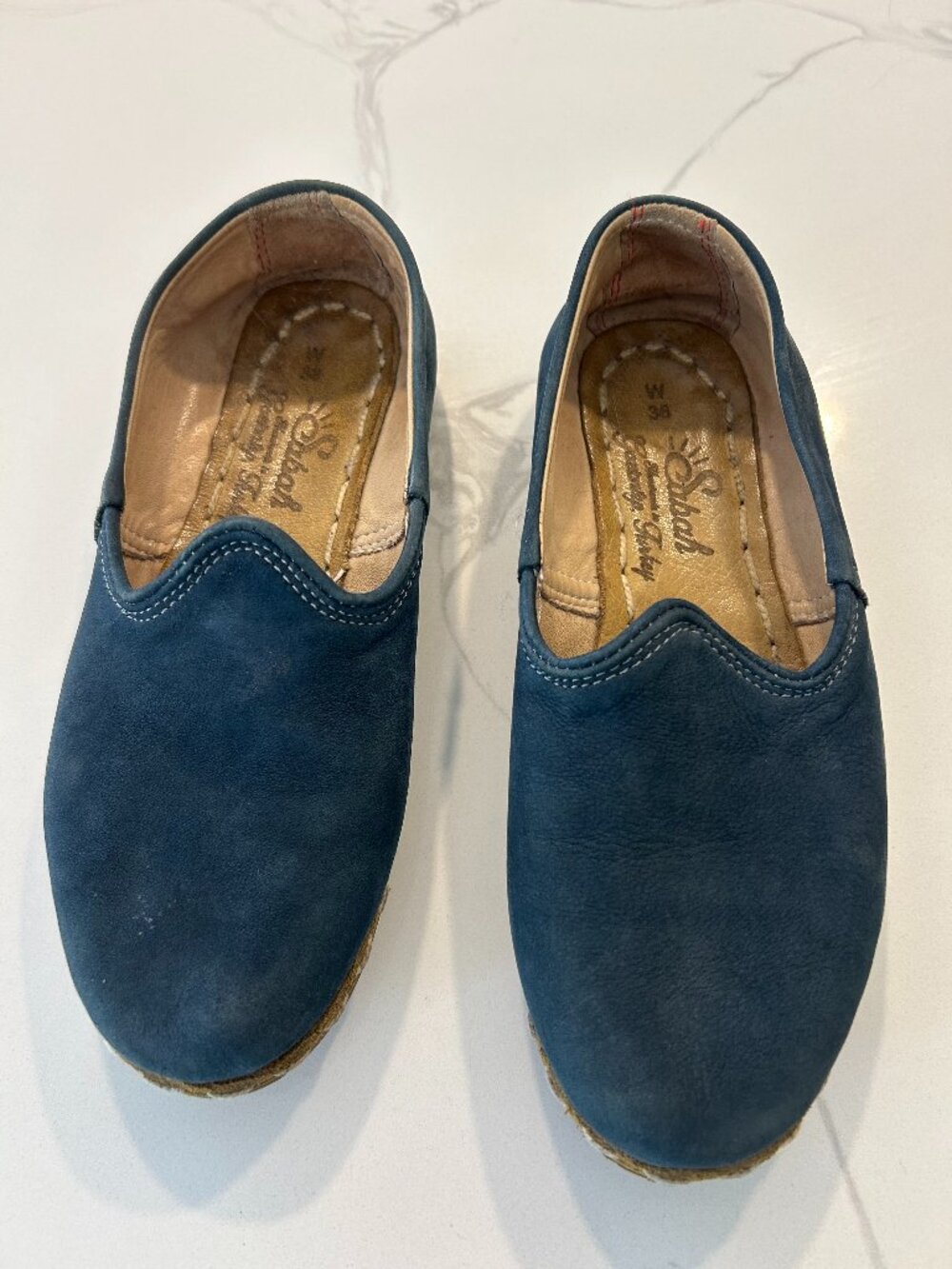 Sabah Women's Slip-On Shoe/Blue Suede